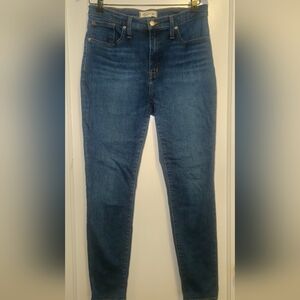 Madewell Straight Leg Jeans in Medium Blue Wash